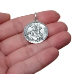Jesús Nazareno de Cádiz Medalla Plata Ley 925m maciza 25 mm. relieve