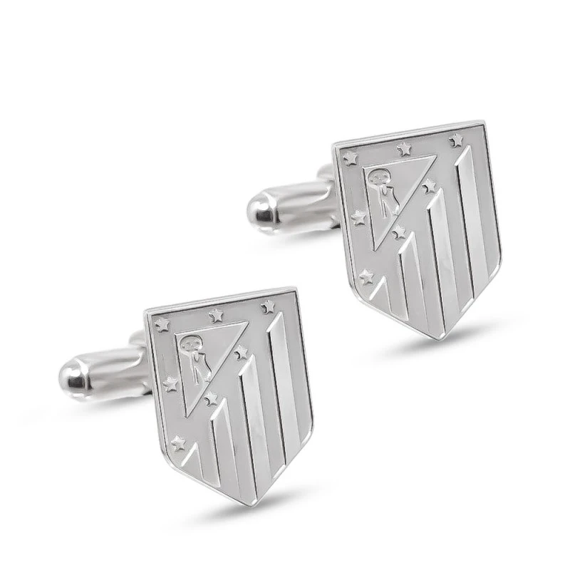 Atlético de Madrid Gemelos Plata Ley 925m hombre 18 mm. escudo actua