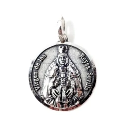 Virgen de los Reyes Sevilla Medalla Plata Ley 925m 18 mm. maciza. Gra