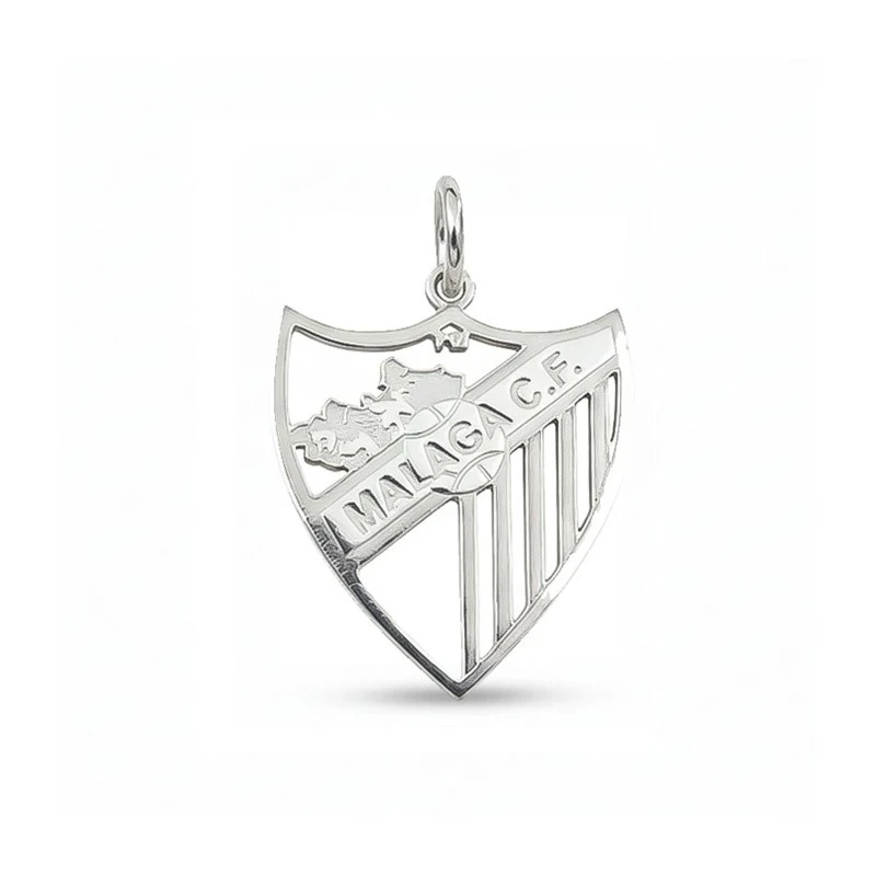 Málaga Club de Fútbol Escudo Colgante en Plata Ley 925m macizo de 21
