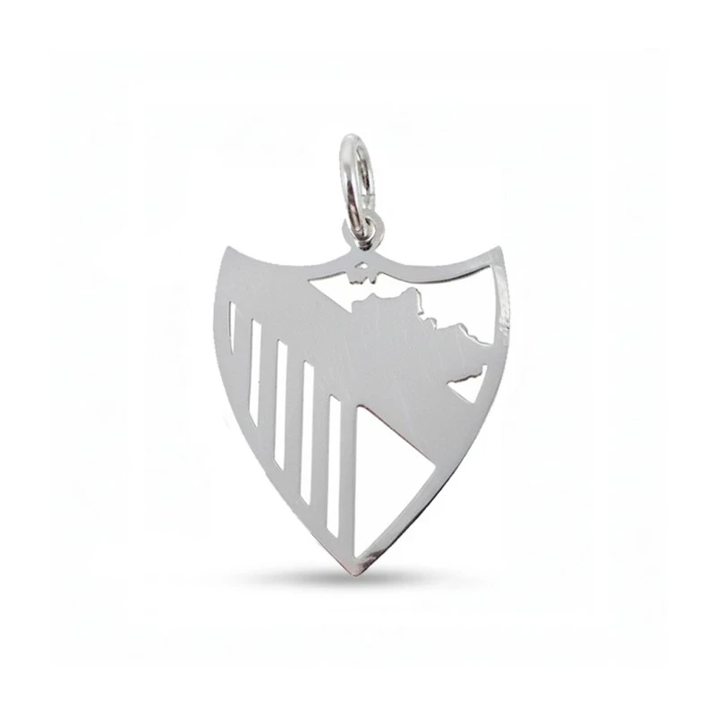 Málaga Club de Fútbol Escudo Colgante en Plata Ley 925m macizo de 21