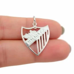 Málaga Club de Fútbol Escudo Colgante en Plata Ley 925m macizo de 21