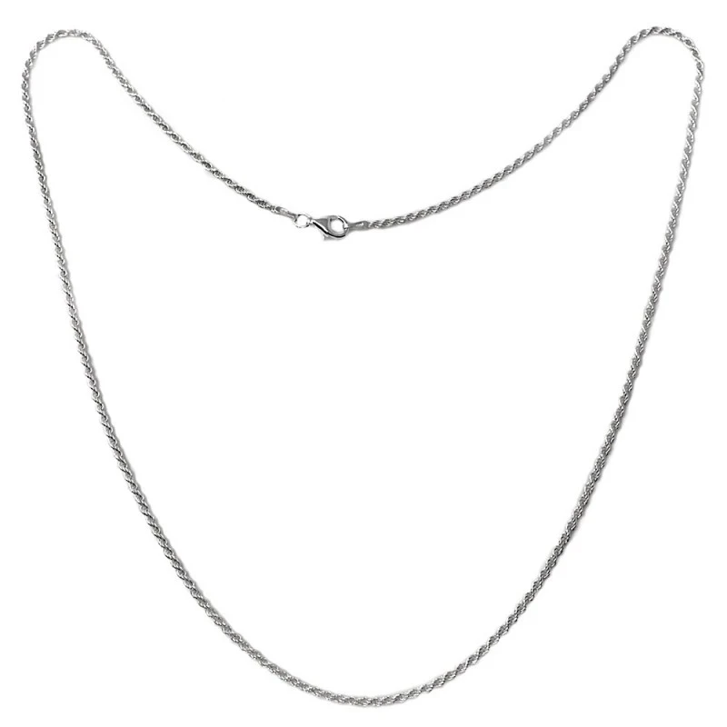 Cadena plata Ley 925m cordón 50cm. macizo ancho 1.75mm. liso cierre m