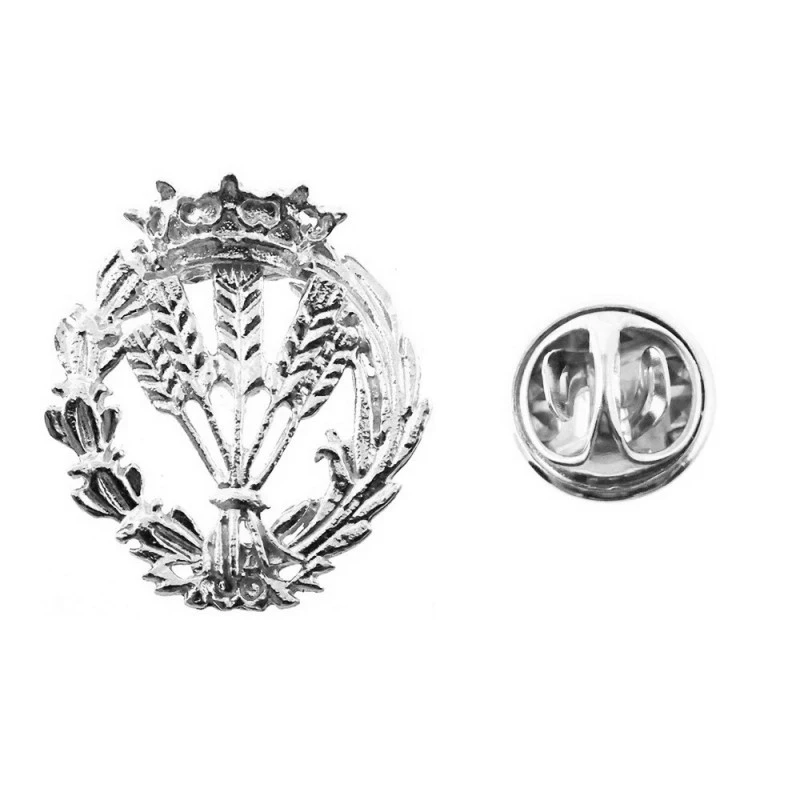 Insignia profesional Ingeniero Agrónomo escudo plata 925m Ley 17 mm.