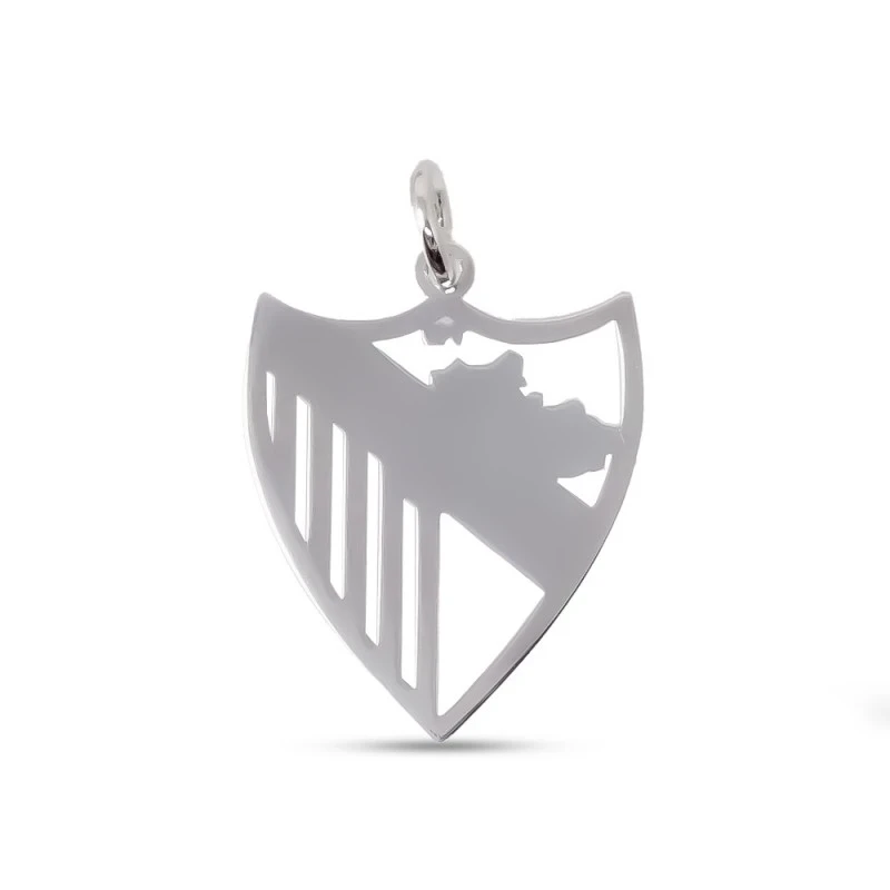 Málaga Club de Fútbol Escudo Colgante Plata Ley 925m macizo 22 mm.. G