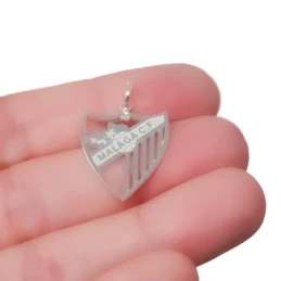 Málaga Club de Fútbol Escudo Colgante Plata Ley 925m macizo 22 mm.. G