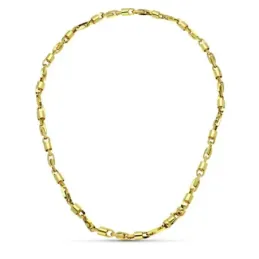 Gargantilla oro 18k mujer eslabones formas combinadas enlazadas mosqu