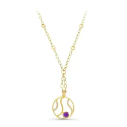 Gargantilla oro 18k mujer colgante círculo calado mate brillo circoni