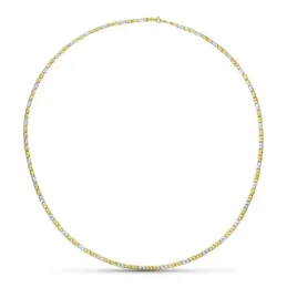 Gargantilla oro bicolor 18k mujer eslabones enlazados combinados mosq