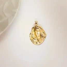 Esperanza de Triana colgante oro 18k unisex 35 mm. medalla silueta de