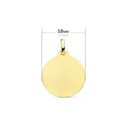 Cristo de Medinaceli medalla oro 18k unisex 18 mm. tallado detalles b