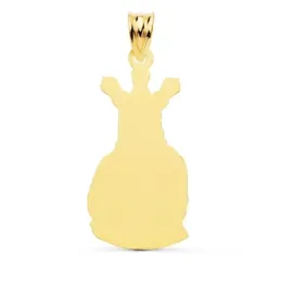 Cristo Cautivo colgante oro 18k unisex 28 mm. silueta detalles realis