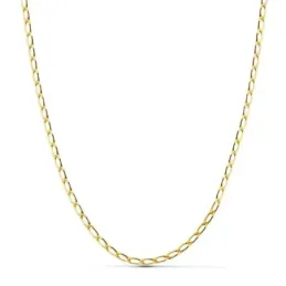 Cadena oro 18k unisex 40 cm. bilbao hueca 2 mm.