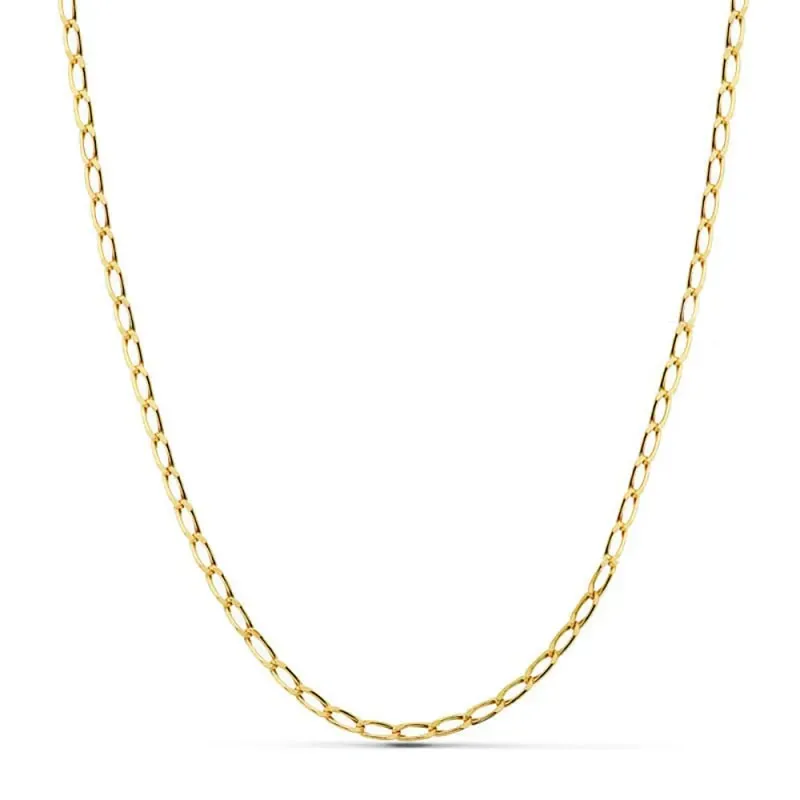 Cadena oro 18k unisex 40 cm. bilbao hueca 2 mm.
