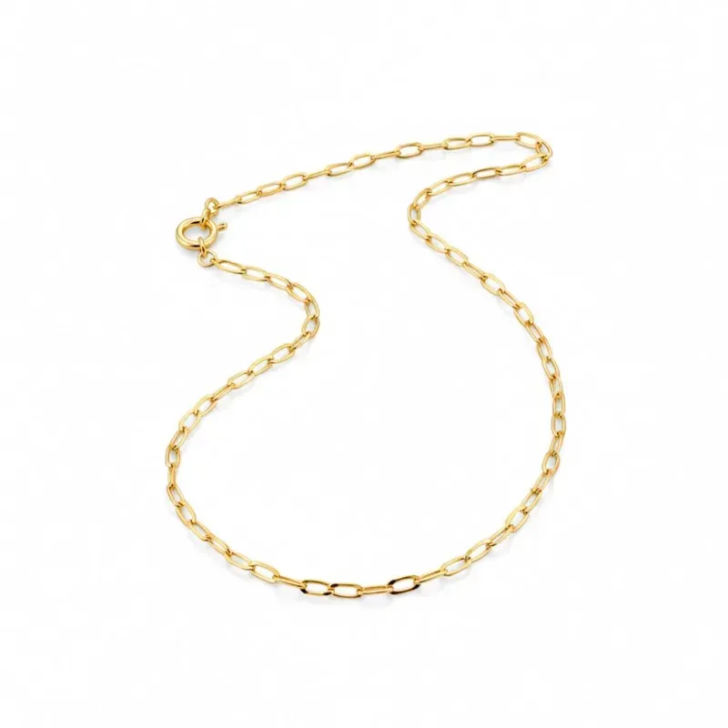 Cadena oro 18k unisex 40 cm. bilbao hueca 2 mm.