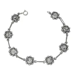 Pulsera Botones Charros en Plata de Ley 925m de 18 cm. y ancho charro
