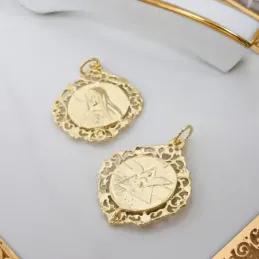 Inmaculado Corazón de María Santísima Trinidad Medalla Plata Ley mac