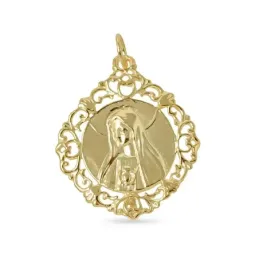 Inmaculado Corazón de María Santísima Trinidad Medalla Plata Ley mac