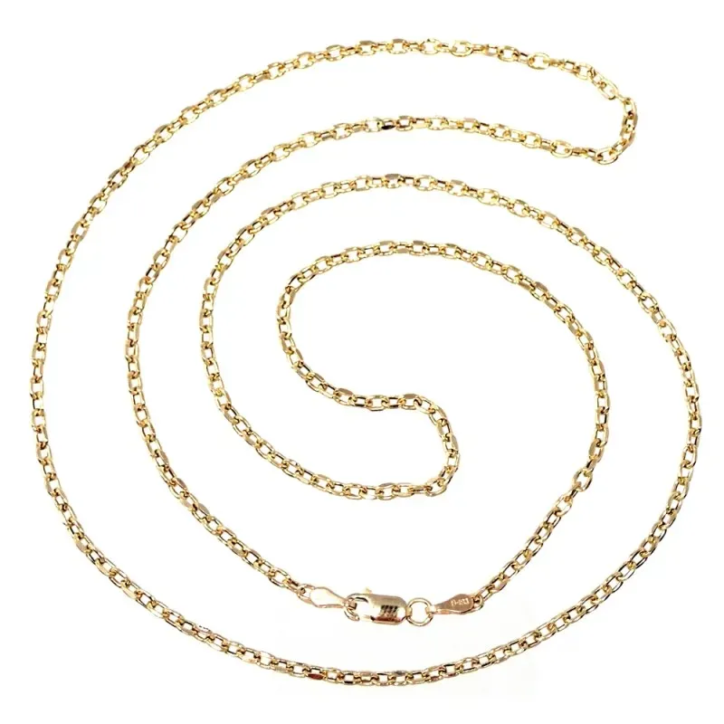 Cadena oro 18k forzada 60 cm hueca 2 mm. 4,50 gr [9670]