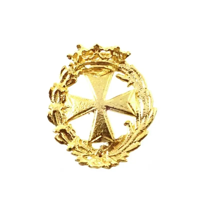 Insignia profesional ATS oro 18k escudo 18 mm.. Elija cierre: pin, so