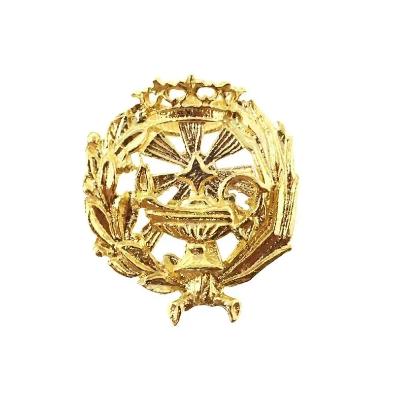 Insignia profesional Ciencia Químicas oro 18k escudo 18 mm.. Elija ci