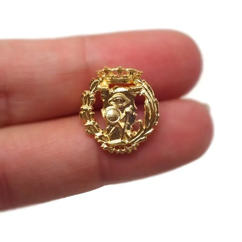 Insignia profesional Ciencias Exactas oro 18k escudo 16 mm.. Elija ci