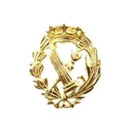 Insignia profesional Filosofía y Letras oro 18k escudo 16 mm.. Elija