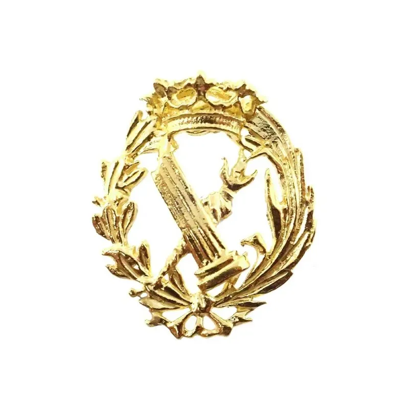 Insignia profesional Filosofía y Letras oro 18k escudo 16 mm.. Elija