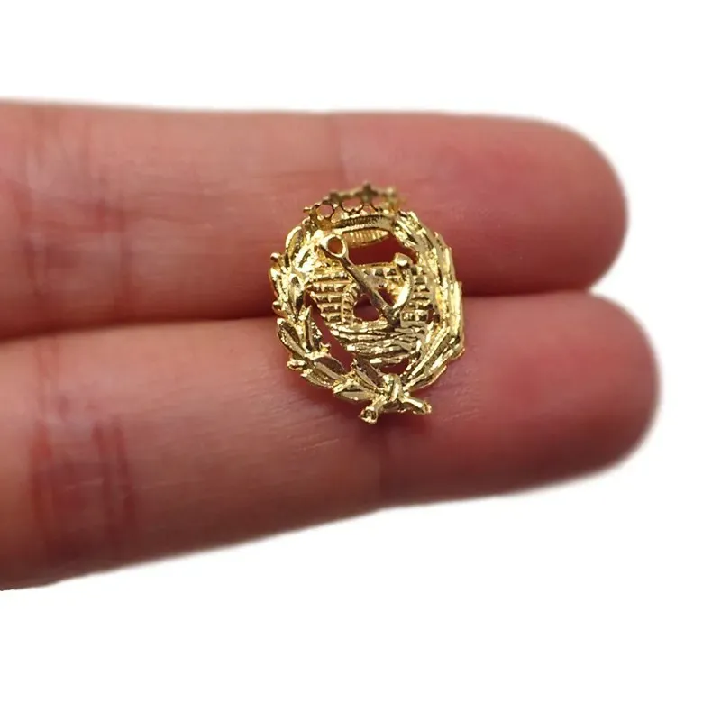 Insignia profesional Ingeniero de Caminos oro 18k escudo 17 mm.. Elij