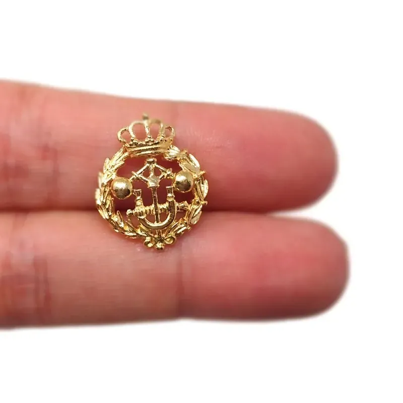 Insignia profesional Ingeniero Industrial Superior oro 18k escudo 20