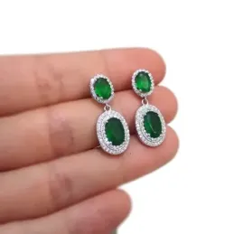 Pendientes largos plata Ley 925m mujer 26 mm. dos cuerpos ovalados ci