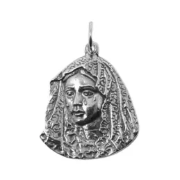 Virgen Esperanza Macarena colgante plata Ley 925m macizo unisex 31 mm