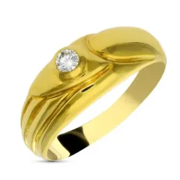Sortija oro 18k mujer diamante brillante centro 0.10ct. detalles cabe