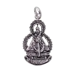 Virgen de la Cabeza colgante plata Ley 925m unisex 28 mm. imagen comp