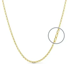 Cadena oro 18k bilbao hueca 60cm. [AB2989]