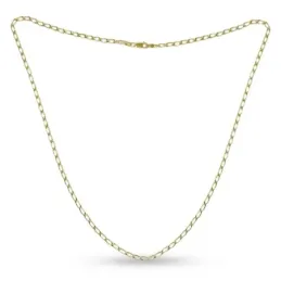 Cadena Bilbao en Plata de Ley 925m chapada en oro de 60 cm. ancho esl
