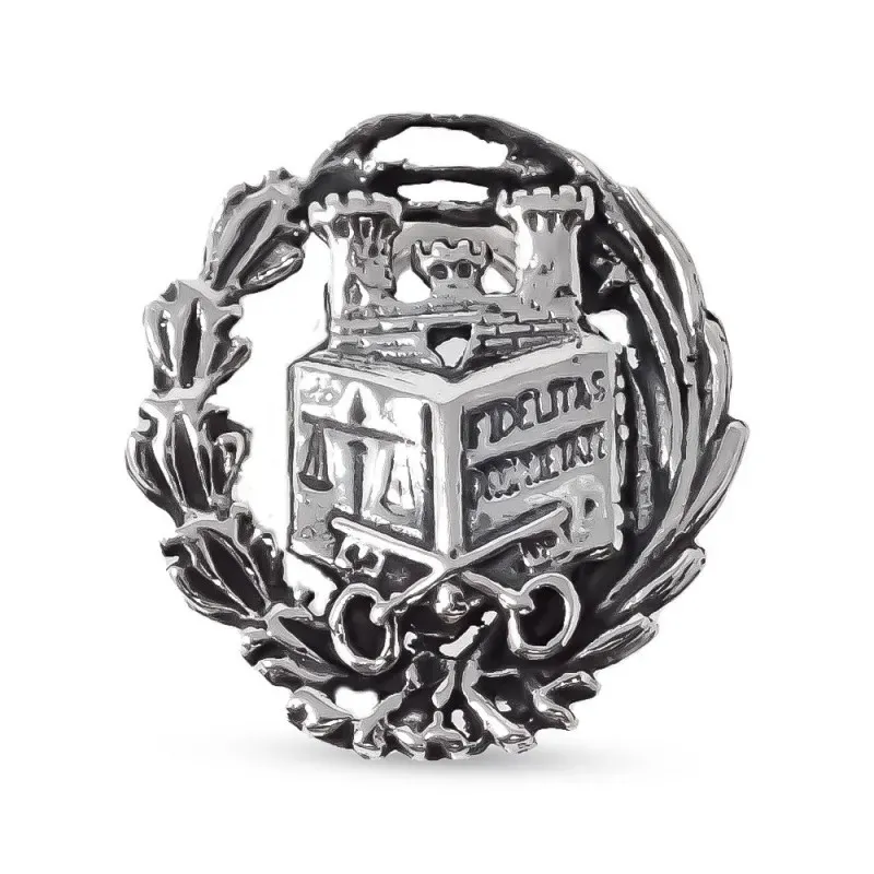 Insignia Profesional Administrador de Fincas 17 mm. Plata Ley 925m ma