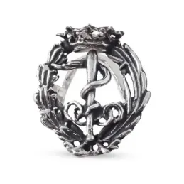 Insignia Profesional de Medicina Deportiva 18 mm. Plata de Ley 925m m
