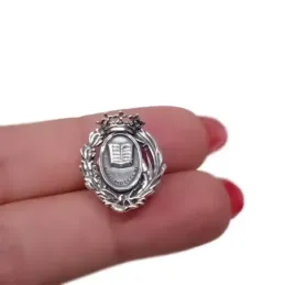 Insignia Profesional Registrador de la Propiedad 19 mm. Plata Ley 925