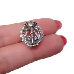 Insignia Profesional de Medicina Deportiva 18 mm. Plata de Ley 925m m