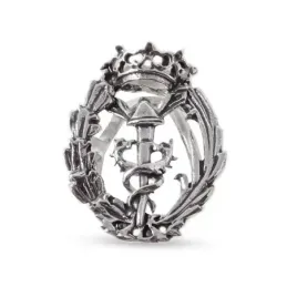 Insignia Profesional de Comercio 18 mm. Plata de Ley 925m macizo escu