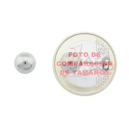 Pendientes plata Ley perla Shell 8 cierre presión [5201]