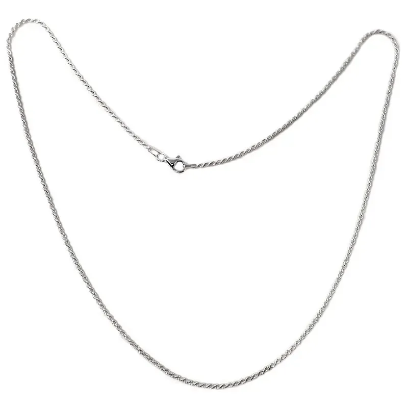 Cadena plata Ley 925m cordón 50cm. macizo ancho 1.5mm. liso cierre mo