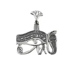 Ojo de Horus colgante plata Ley 925m amuleto Ojo de Ra 28 mm. detalle