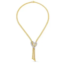 Gargantilla oro bicolor 18k mujer tres hilos combinados detalle forma