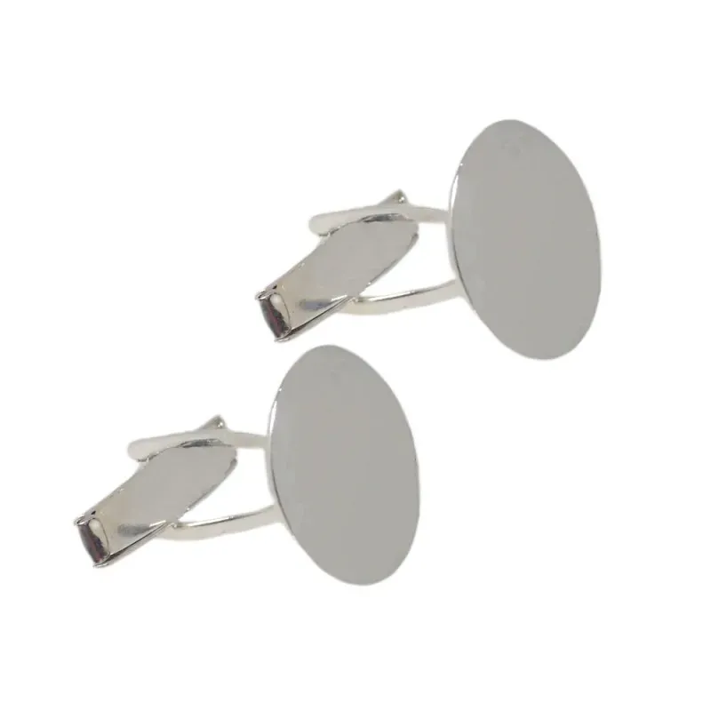 Gemelos plata Ley 925m hombre 15 mm. redondos lisos