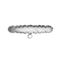 Alfiler plata Ley 925m broche bebé 3 cm. forma nube borde detalles ta