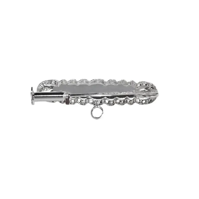 Alfiler plata Ley 925m broche bebé 3 cm. forma nube borde detalles ta