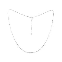 Cadena plata ley 925m unisex 40 cm. lisa veneciana brillo reasa