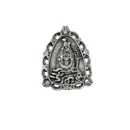 Virgen de la Cabeza 17 mm. Pin Plata Ley 925m maciza Andújar